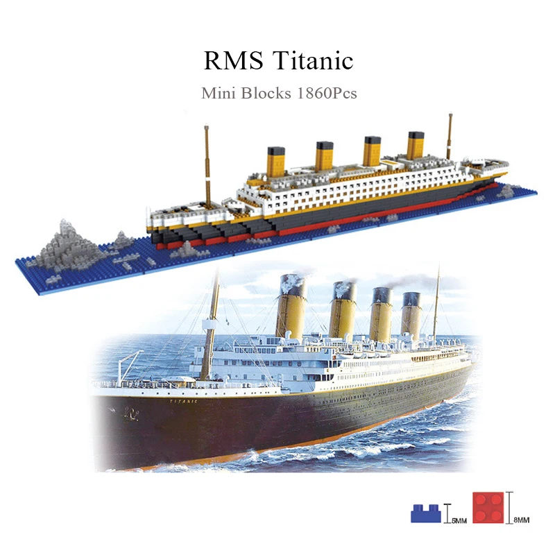Diamond Mini Building Blocks NO Match RS Legoinglys 1860-3800Pcs Titanic Cruise Ship Sets Boat MOC Model Toys Kids Adults Gifts
Diamond Mini Building Blocks NO Match RS Legoinglys 1860-3800Pcs Titanic Cruise Ship Sets Boat MOC Model Toys Kids Adults Gifts
