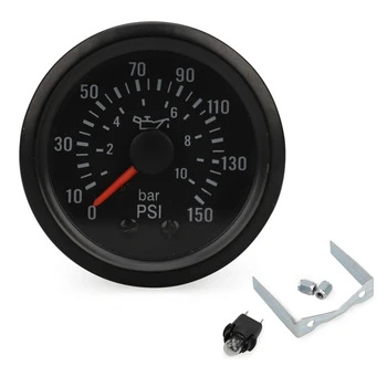 2 inch 52mm 0-10 Bar/0-150PSI Oil Press Gauge Mechanical Oil Pressure Gauge Car Meter 
2 inch 52mm 0-10 Bar/0-150PSI Oil Press Gauge Mechanical Oil Pressure Gauge Car Meter