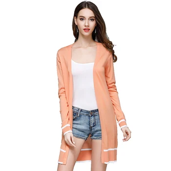 Spring Summer Knitted Middle Long Striped Cardigan for Women Elegant Ladies Thin Knit Sweater Coat Sun Dress Oversized M-L
Spring Summer Knitted Middle Long Striped Cardigan for Women Elegant Ladies Thin Knit Sweater Coat Sun Dress Oversized M-L