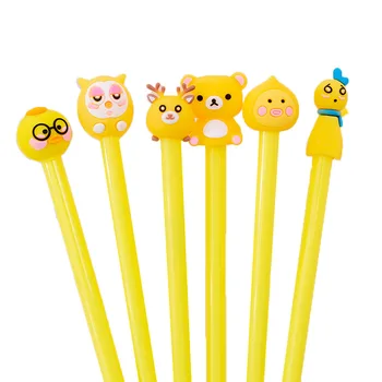 50PCS/lot Korea Creative Cartoon Yellow Gel Pen Combination Soft Adorable Signing Pen Cute Students Exam Writing Stationery
50PCS/lot Korea Creative Cartoon Yellow Gel Pen Combination Soft Adorable Signing Pen Cute Students Exam Writing Stationery
