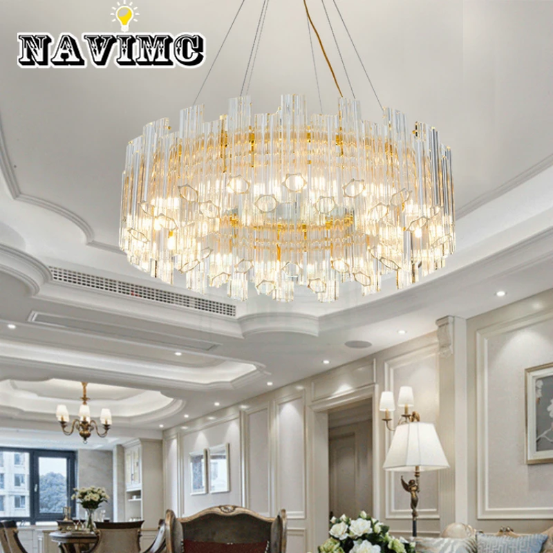 Chandelier Modern Style Lighting Fixture In K9 Crystal With LED Bulbs For Dining Room Decorating
Chandelier Modern Style Lighting Fixture In K9 Crystal With LED Bulbs For Dining Room Decorating