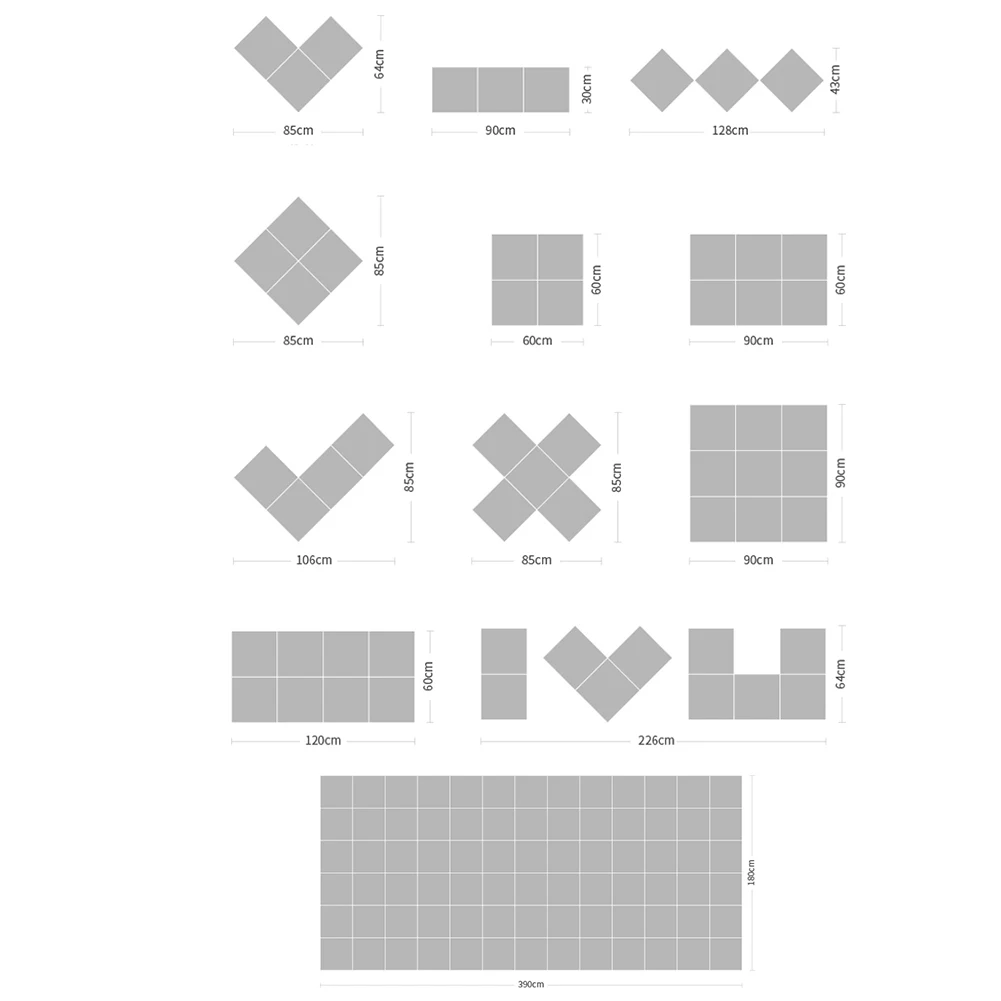 DIY Grid Style Felt Letter Note Board Message Board Photo Wall