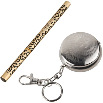 Circular Ashtray (with Keychain)-Silver Ran Pattern with 1Pc Waterproof Long Lasting Leopard Eyeliner Black
Circular Ashtray (with Keychain)-Silver Ran Pattern with 1Pc Waterproof Long Lasting Leopard Eyeliner Black