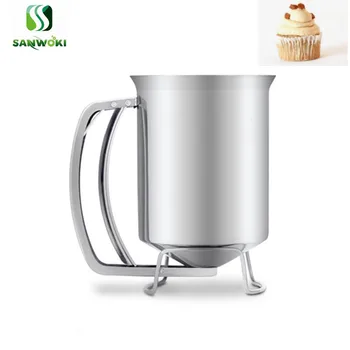 900ml Handheld crepe cake Batter Dispenser stainless steel cupcake Batter Funnel bubble egg waffle paste seprator baking tool
900ml Handheld crepe cake Batter Dispenser stainless steel cupcake Batter Funnel bubble egg waffle paste seprator baking tool