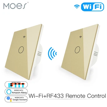 WiFi 2 Way Wall Touch Sensor Smart Switch RF433 Transmitter Wall Panel Wireless Remote Control Work with Alexa,Google Home
WiFi 2 Way Wall Touch Sensor Smart Switch RF433 Transmitter Wall Panel Wireless Remote Control Work with Alexa,Google Home