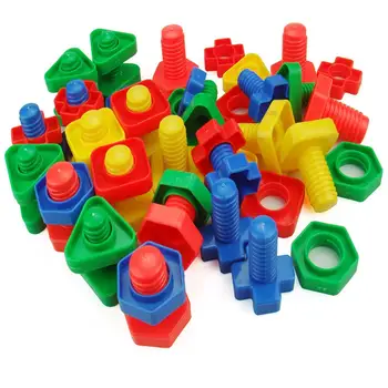 52Pcs Colorful Plastic Screw Nut Insert Building Blocks Educational Kids Toy train color recognition logical thinking ability
52Pcs Colorful Plastic Screw Nut Insert Building Blocks Educational Kids Toy train color recognition logical thinking ability