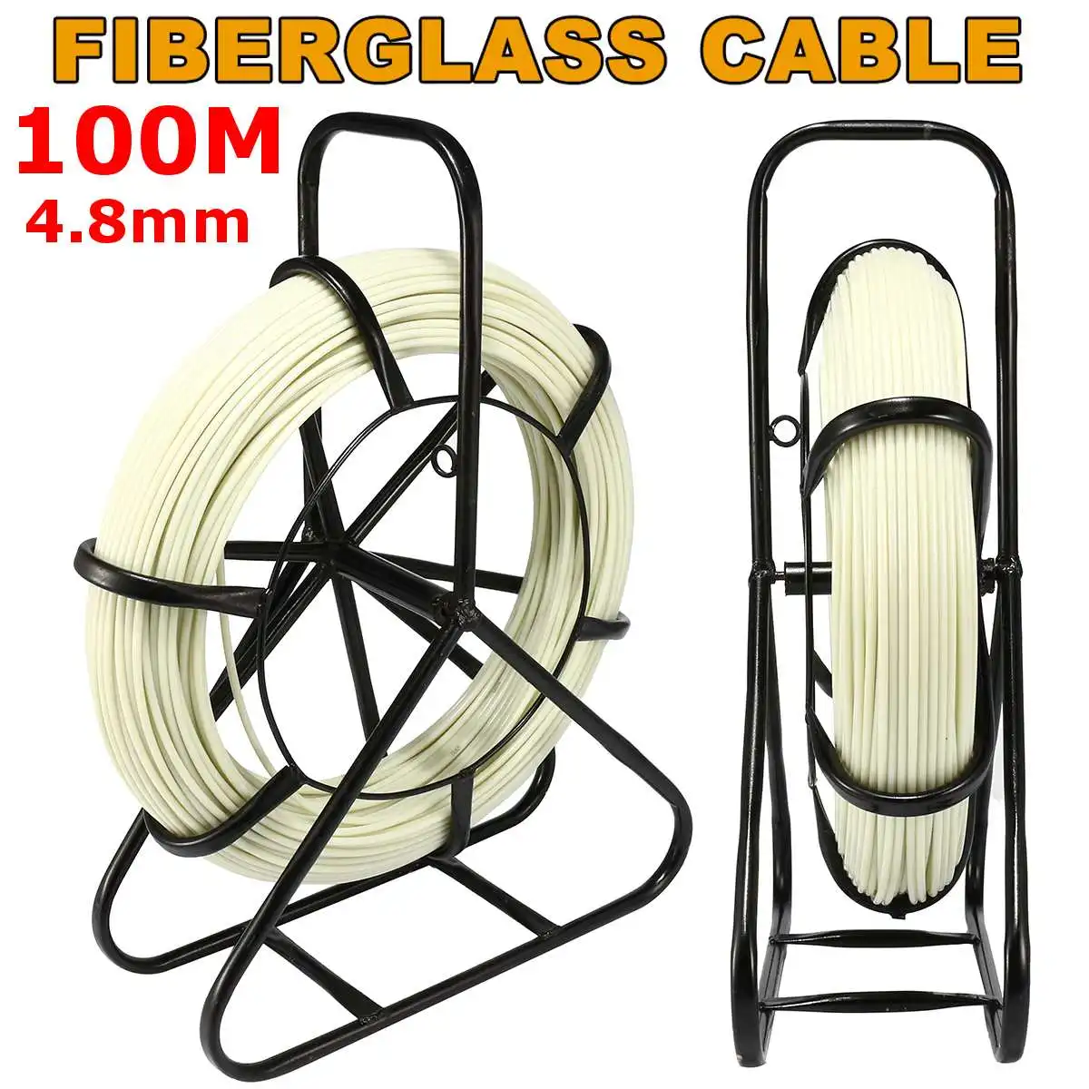4.8mm 100m Electric Reel Wire Cable Running Rod Duct Rodder Fish Tape Puller used for Telecom Wall and Floor Conduit
4.8mm 100m Electric Reel Wire Cable Running Rod Duct Rodder Fish Tape Puller used for Telecom Wall and Floor Conduit