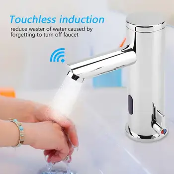 Sensor Faucet Automatic Inflrared Sensor Touchless Tap Hot Cold Mixer Chrome Polished Sink Mixer Bathroom Tap Basin faucets
Sensor Faucet Automatic Inflrared Sensor Touchless Tap Hot Cold Mixer Chrome Polished Sink Mixer Bathroom Tap Basin faucets