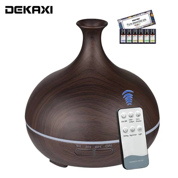 DEKAXI 300ml Remote Control Wood Grain Air Humidifier Aromatherapy Ultrasonic Cool Mist Aroma Essential Oil Diffuser for home 
DEKAXI 300ml Remote Control Wood Grain Air Humidifier Aromatherapy Ultrasonic Cool Mist Aroma Essential Oil Diffuser for home