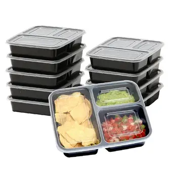 10Pcs Meal Prep Containers 3 Compartment with Lids Food Storage Bento Box BPA Free Stackable Reusable Lunch Boxes
10Pcs Meal Prep Containers 3 Compartment with Lids Food Storage Bento Box BPA Free Stackable Reusable Lunch Boxes