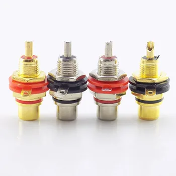 1pair (2pcs) Gold plated RCA Jack Connector Panel Mount Chassis Audio Socket Plug Bulkhead with NUT Solder CUP
1pair (2pcs) Gold plated RCA Jack Connector Panel Mount Chassis Audio Socket Plug Bulkhead with NUT Solder CUP