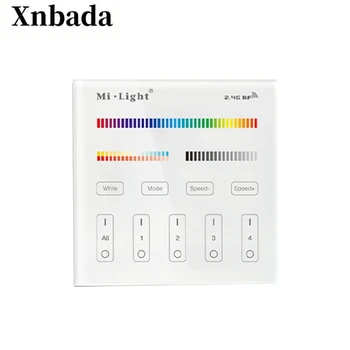Milight 2.4G B4 4-Zone RGB RGBW RGBW+CCT Smart Led Touch Panel Remote Controller For Milight RGB/RGBW/RGBWW Series
Milight 2.4G B4 4-Zone RGB RGBW RGBW+CCT Smart Led Touch Panel Remote Controller For Milight RGB/RGBW/RGBWW Series
