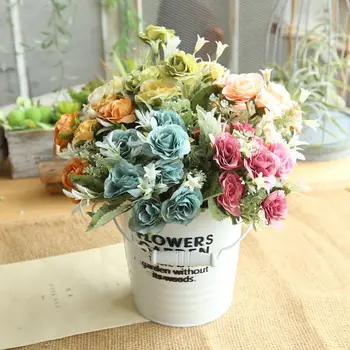 10pcs 6 Heads/Bouquet Roses Artificial Flowers Pink White Peonies Silk Flowers Wedding Home Decoration Peony Artificial Flowers 
10pcs 6 Heads/Bouquet Roses Artificial Flowers Pink White Peonies Silk Flowers Wedding Home Decoration Peony Artificial Flowers