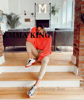 2020 Designer Pure Cotton Women Sneakers Round-Toe Casual Printing Letter Dad Shoes Trainers Lace Up Women's Vulcanize Shoes
2020 Designer Pure Cotton Women Sneakers Round-Toe Casual Printing Letter Dad Shoes Trainers Lace Up Women's Vulcanize Shoes