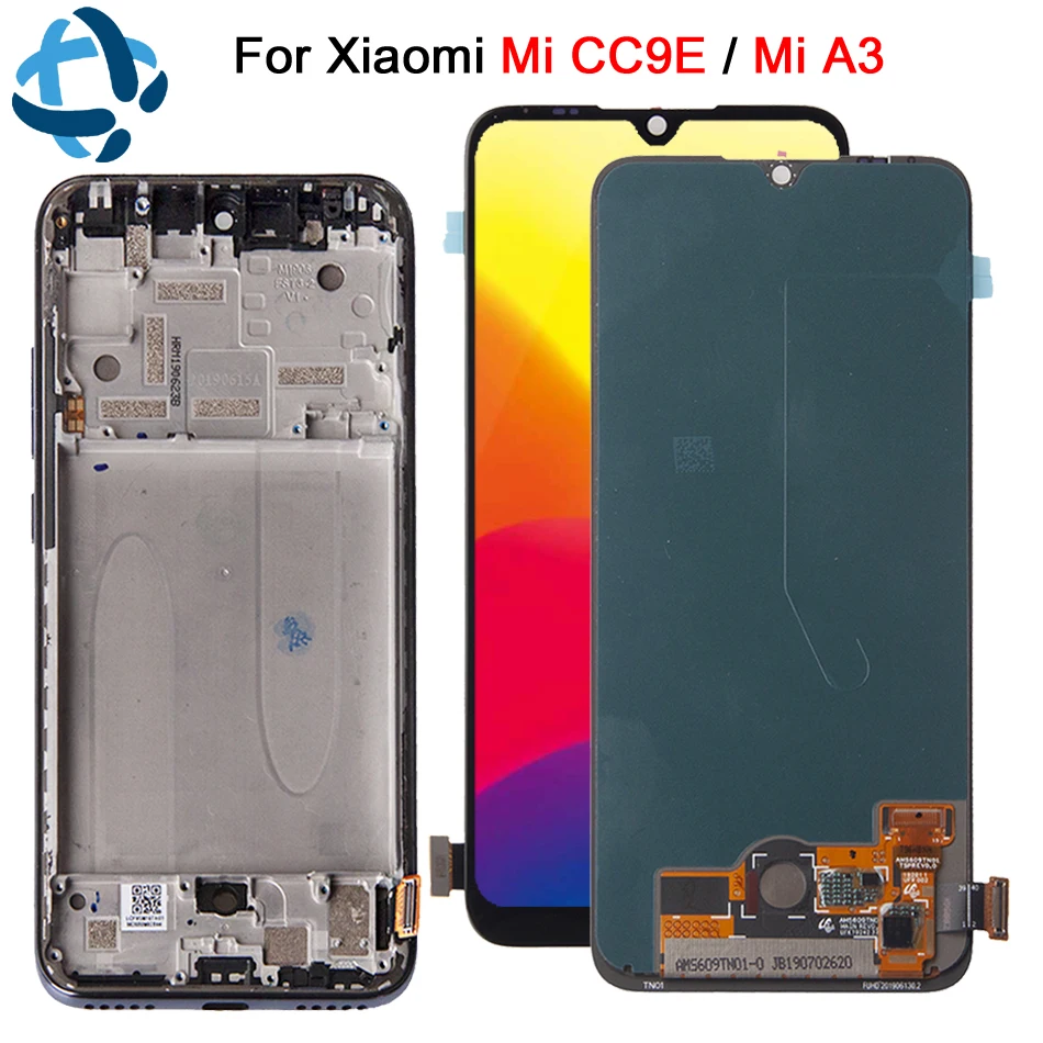 Super AMOLED 6.01"for Xiaomi A3 CC9E lcd Display Touch Screen Digitizer Assembly with frame For MI A3 CC9e LCD Replacement
Super AMOLED 6.01"for Xiaomi A3 CC9E lcd Display Touch Screen Digitizer Assembly with frame For MI A3 CC9e LCD Replacement