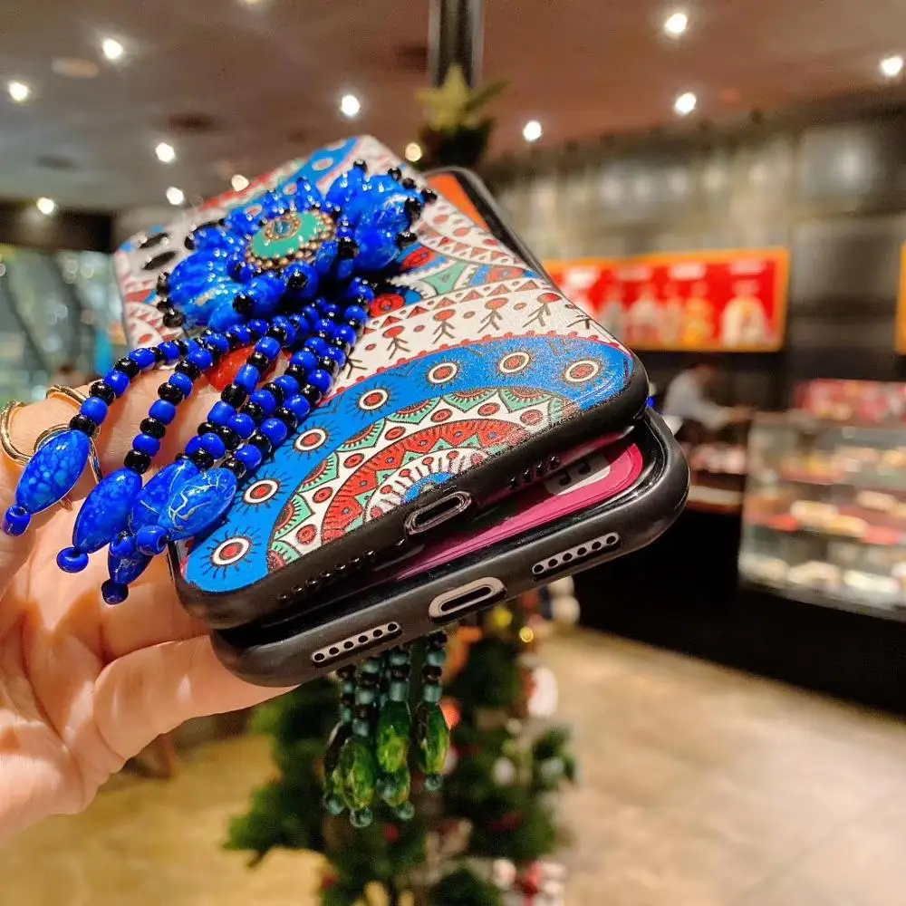 Fashionable Retro Ethnic Style Case For iphone 12 Pro Max Flower pattern pendant Case For iphone 11 Pro Max XS MAX XR 7 8
Fashionable Retro Ethnic Style Case For iphone 12 Pro Max Flower pattern pendant Case For iphone 11 Pro Max XS MAX XR 7 8