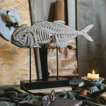 Prehistoric Fossil Resin Statues Ornament Home Decor Crafts Fish Bone Fossil Art Office Desktop Figurines Sculptures Accessories 
Prehistoric Fossil Resin Statues Ornament Home Decor Crafts Fish Bone Fossil Art Office Desktop Figurines Sculptures Accessories