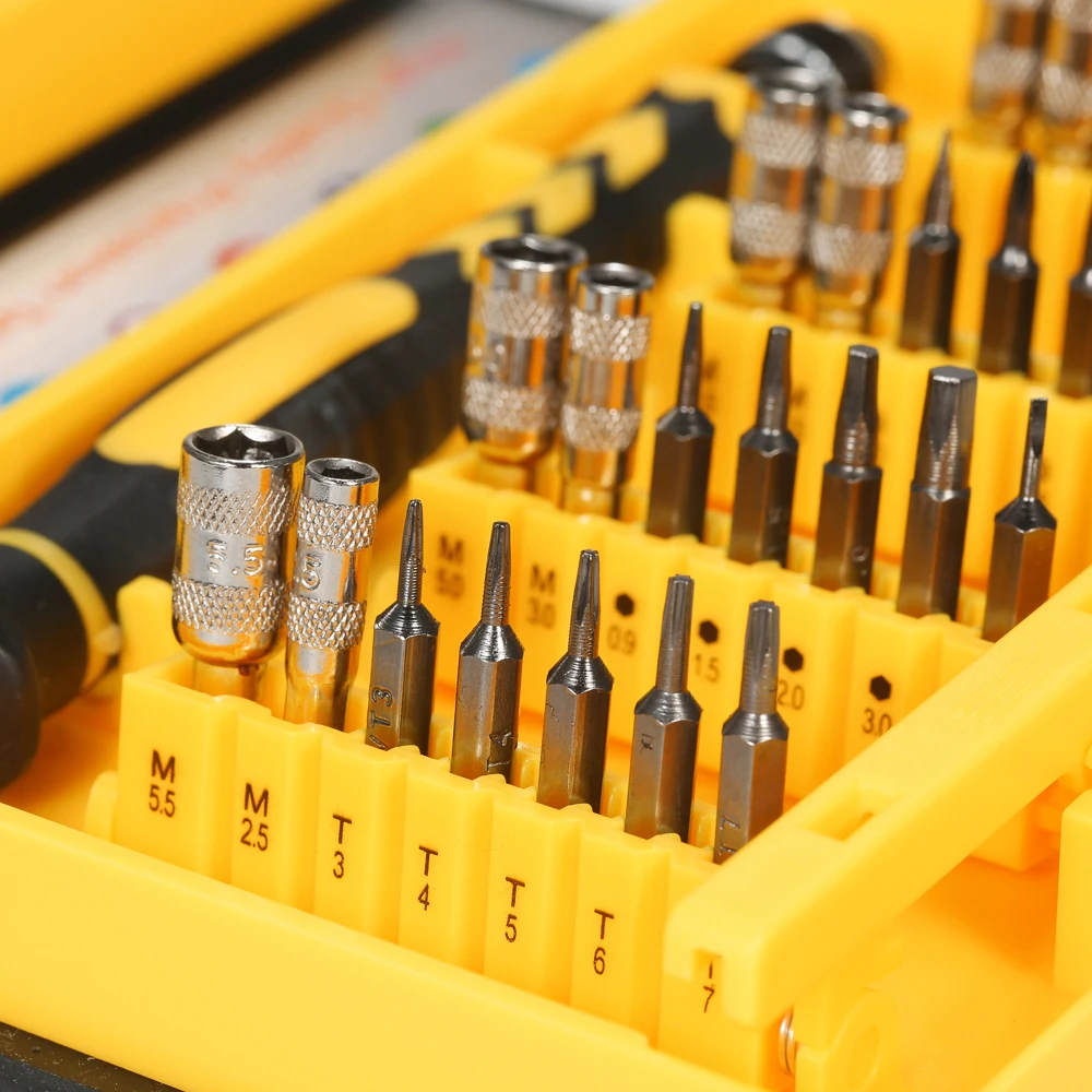 38 in 1 Multi-functional Precision Telecommunication Tool Torx Hex Slotted and Phillips Screwdrivers Set Repair Tools Kit
38 in 1 Multi-functional Precision Telecommunication Tool Torx Hex Slotted and Phillips Screwdrivers Set Repair Tools Kit