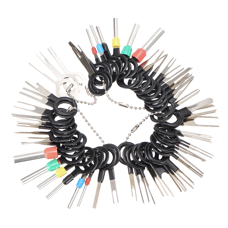59pcs Car Auto Terminal Removal Tool Kit Wiring Crimp Connector Pin Extractor Electrical Wire Puller Pin Needle Car Repair Tool
59pcs Car Auto Terminal Removal Tool Kit Wiring Crimp Connector Pin Extractor Electrical Wire Puller Pin Needle Car Repair Tool