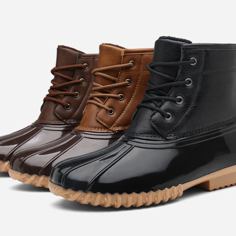 Winter Shoes Women Lace Up Ankle Rain Duck Boots With Fur Warm Waterproof Snow Shoes Ladies Winter Short Booties Big Size 53
Winter Shoes Women Lace Up Ankle Rain Duck Boots With Fur Warm Waterproof Snow Shoes Ladies Winter Short Booties Big Size 53
