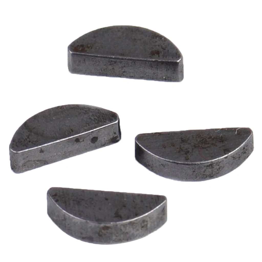 4pcs Metric Woodruff Key Set 4mm X 14mm X 4mm (Thick X L. X W.) 4pcs Metric Woodruff Key Set 4mm X 14mm X 4mm (Thick X L. X W.)