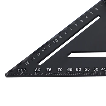 Angle Ruler Triangular Measuring Ruler Aluminum Alloy Protractor Quick Read Layout Gauge DIY Measurement Tool for Woodworking
Angle Ruler Triangular Measuring Ruler Aluminum Alloy Protractor Quick Read Layout Gauge DIY Measurement Tool for Woodworking