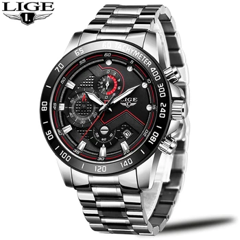 2020 LIGE Watches Mens Waterproof Analogue Sport Clock Stainless Steel Waterproof Luminous Watch Men Relogio Masculino With Box 
2020 LIGE Watches Mens Waterproof Analogue Sport Clock Stainless Steel Waterproof Luminous Watch Men Relogio Masculino With Box