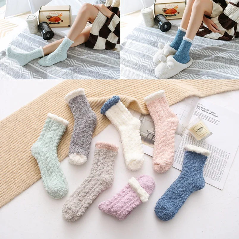 Women's socks coral fleece winter tube socks adult thickened Korean towel socks floor socks home style sleep socks recommended
Women's socks coral fleece winter tube socks adult thickened Korean towel socks floor socks home style sleep socks recommended