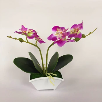 Artificial Flowers DIY Artificial Butterfly Orchid Silk Flower Fake False Plants Flowers Artificial Garden Decor With Pot Gift 
Artificial Flowers DIY Artificial Butterfly Orchid Silk Flower Fake False Plants Flowers Artificial Garden Decor With Pot Gift
