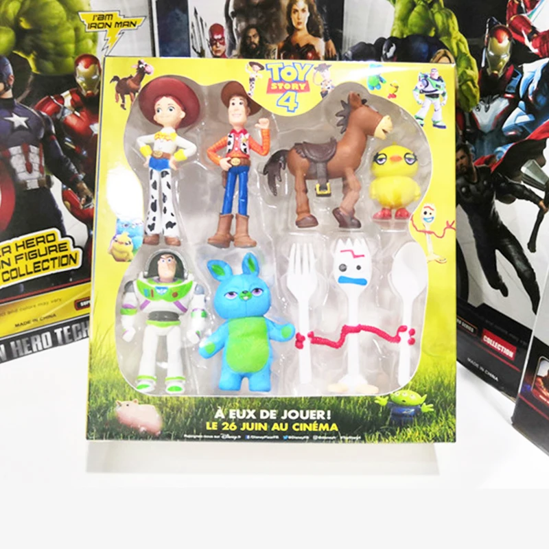 BOX 7pcs /LOT Toy Story 4 WoodyBuzz Lightyear Hand-made Children's Toy Doll Cake Decoration Decoration Boxed Actionn Figure Toys
BOX 7pcs /LOT Toy Story 4 WoodyBuzz Lightyear Hand-made Children's Toy Doll Cake Decoration Decoration Boxed Actionn Figure Toys