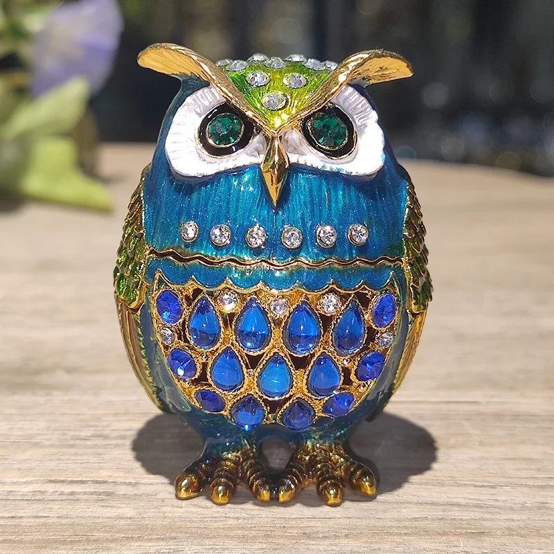 Ring Jewelry Owl Art Lovely Crafts Decoration Metal Ornaments Enamel Storage Box Container Creative Gifts Room Modern
Ring Jewelry Owl Art Lovely Crafts Decoration Metal Ornaments Enamel Storage Box Container Creative Gifts Room Modern