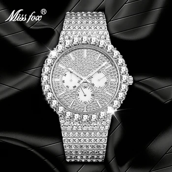 MISSFOX Men's Watches Brand Geneva Designer Three chronograph Watches Silver Color Waterproof Bracelet Watch Male Dropshipping
MISSFOX Men's Watches Brand Geneva Designer Three chronograph Watches Silver Color Waterproof Bracelet Watch Male Dropshipping