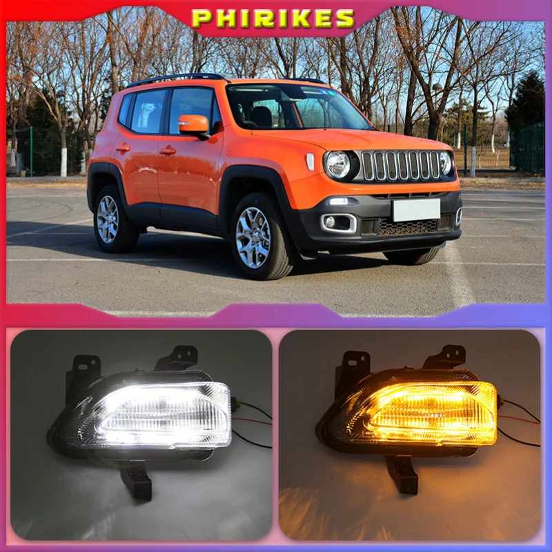 Светодиодный ные фары ДХО для Jeep Renegade 2015-2018, дневные ходовые огсветильник, желтые указатели поворота, противотуманные фары, противотуманные фасветильник
Светодиодный ные фары ДХО для Jeep Renegade 2015-2018, дневные ходовые огсветильник, желтые указатели поворота, противотуманные фары, противотуманные фасветильник