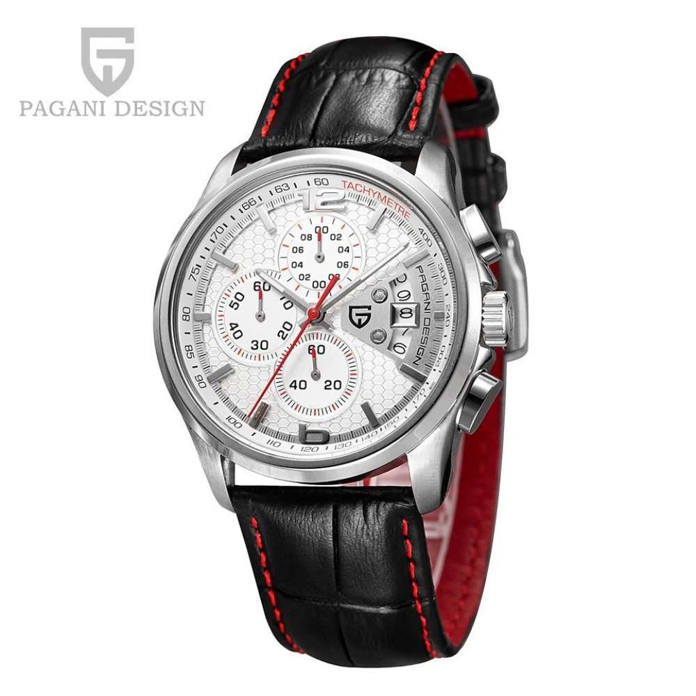 PAGANI DESIGN Mens Watches Luxury Brand Quartz Chronograph Stopwatch Calendar Leather Sport Waterproof Casual relogio masculino
PAGANI DESIGN Mens Watches Luxury Brand Quartz Chronograph Stopwatch Calendar Leather Sport Waterproof Casual relogio masculino