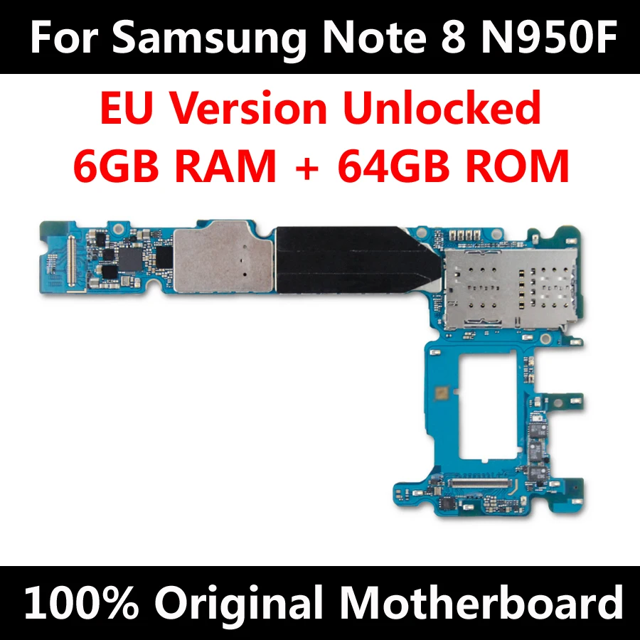 Original Motherboard For Samsung Note 8 N950F N950FD N950U 64GB Factory Unlock MainBoard With Chips IMEI Android OS Good Tested
Original Motherboard For Samsung Note 8 N950F N950FD N950U 64GB Factory Unlock MainBoard With Chips IMEI Android OS Good Tested