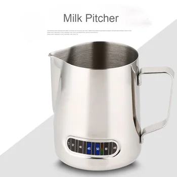 FenKicyen Cool Thermometer Milk Jugs For Coffee Pitcher Stainless Steel Espresso Frothing Cup Pull Flower Coffee Milk Mug Tool
FenKicyen Cool Thermometer Milk Jugs For Coffee Pitcher Stainless Steel Espresso Frothing Cup Pull Flower Coffee Milk Mug Tool