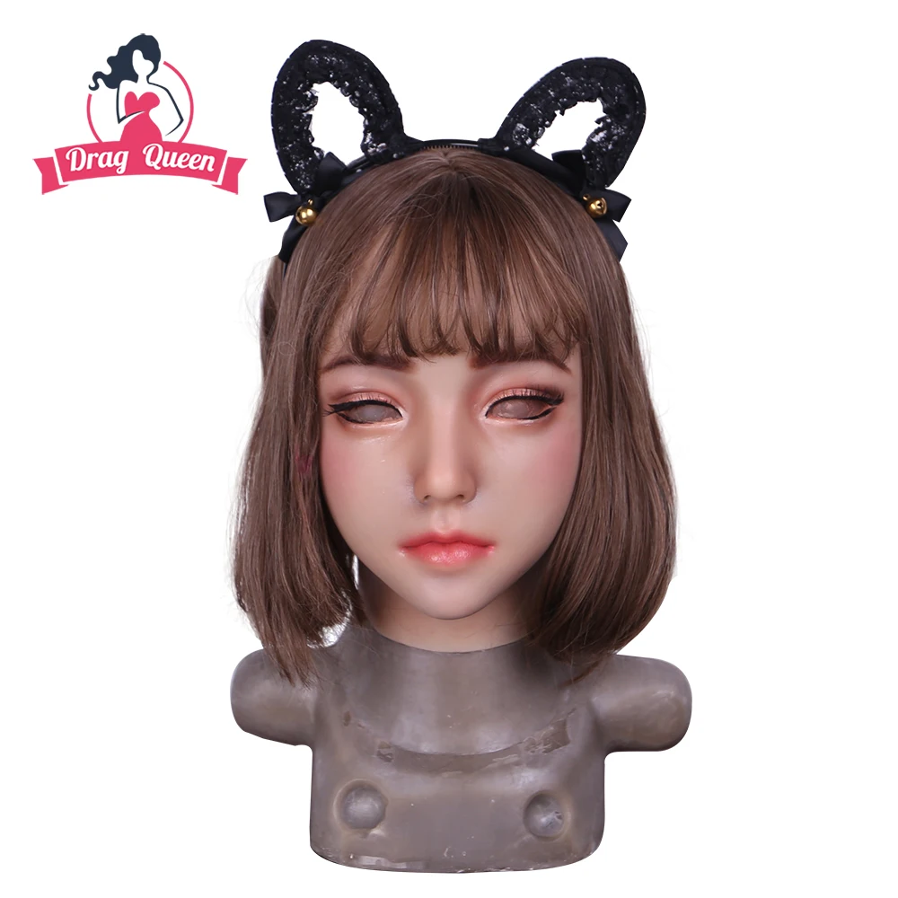 Drag Queen Female Mask Silicone Realistic Human Skin Masks Halloween Masquerade Beautiful Gender Crossdresser Girl Goddess Face 
Drag Queen Female Mask Silicone Realistic Human Skin Masks Halloween Masquerade Beautiful Gender Crossdresser Girl Goddess Face