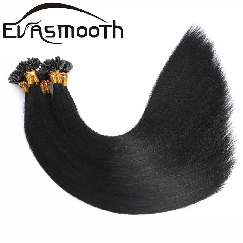 Real-Human-Hair-Extensions-Black-Keratin-Straight-Nail-Tips-Hair-Capsule-Fusion-U-Tip-Hair-Real-Remy-Russian-Natural-Human-Hair 1gS (2)