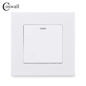 COSWALL Simple Style PC Panel 1 Gang 1 Way On / Off Light Switch Wall Rocker Switch White Black Grey Gold Color AC 90-250V 16A
COSWALL Simple Style PC Panel 1 Gang 1 Way On / Off Light Switch Wall Rocker Switch White Black Grey Gold Color AC 90-250V 16A