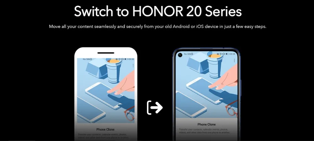 Honor 20 Smartphone 6G+128G Global Version Octa Core 48MP Four Cameras 6.26'' Mobile Phone Super Fast Charge Google Play NFC