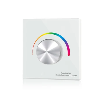 DC12-24V Knob Panel Wall Mounted Switch Controller Light Dimmer for single color/CCT/RGB LED Strip light Wall Switch RF2.4G
DC12-24V Knob Panel Wall Mounted Switch Controller Light Dimmer for single color/CCT/RGB LED Strip light Wall Switch RF2.4G