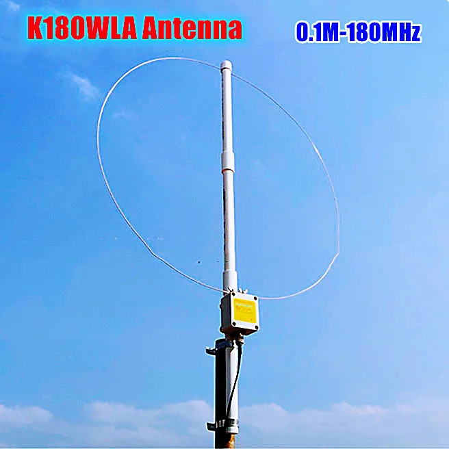 

NEW K-180WLA 0.1M-180MHz Upgraded Active Broadband Radio Full Band Antenna K-180 SDR Radio Receiver Loop Short Wave Antenna Kit