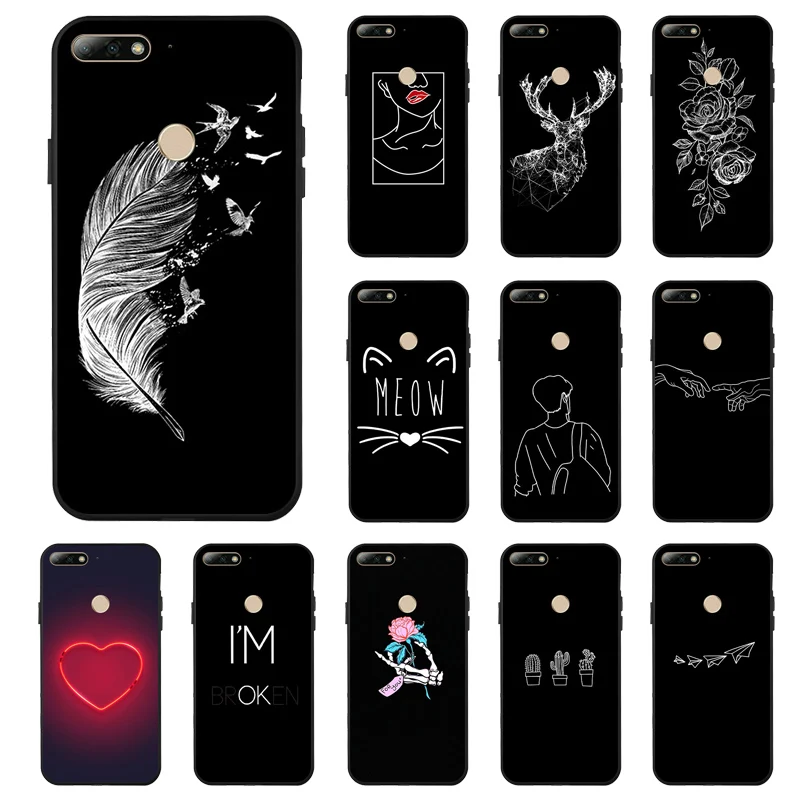 Phone Case For Huawei Honor 7A 7C Pro Cases Fashion Silicone TPU Cover For Huawei P smart 2018 Y6 Prime Y9 2018 Anti-knock Funda 
Phone Case For Huawei Honor 7A 7C Pro Cases Fashion Silicone TPU Cover For Huawei P smart 2018 Y6 Prime Y9 2018 Anti-knock Funda
