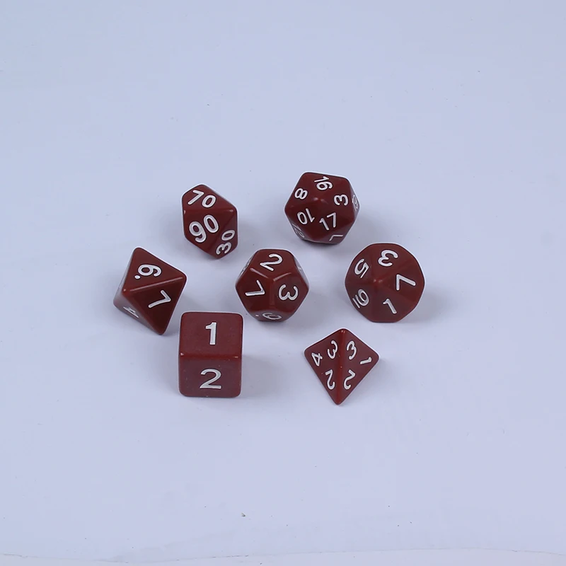 7PC Solid Color Pattern Happy Game Dice Set Dnd Polyhedron Poly Dice D20 Acrylic Entertainment Party Dice D20 30A20
7PC Solid Color Pattern Happy Game Dice Set Dnd Polyhedron Poly Dice D20 Acrylic Entertainment Party Dice D20 30A20