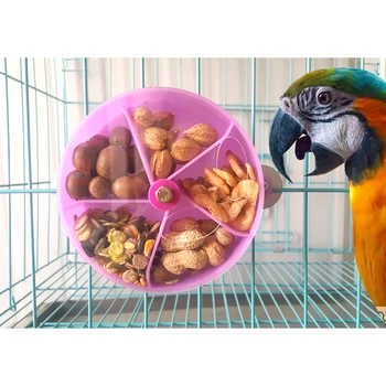 1PCS Parrot Feeder Creative Rotatable Wheel Grids Hanging Foraging Toy Plastic Bird Feeder Food Container Pet Bird Supplies
1PCS Parrot Feeder Creative Rotatable Wheel Grids Hanging Foraging Toy Plastic Bird Feeder Food Container Pet Bird Supplies