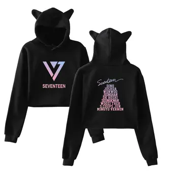 Kpop BLACKPINK Girls Hot Cat Ears Cap Short Sexy Croped Hoodies Ladies Women Sexy Exposed Navel K-Pop Hip Hop Crop Top Hoodie
Kpop BLACKPINK Girls Hot Cat Ears Cap Short Sexy Croped Hoodies Ladies Women Sexy Exposed Navel K-Pop Hip Hop Crop Top Hoodie