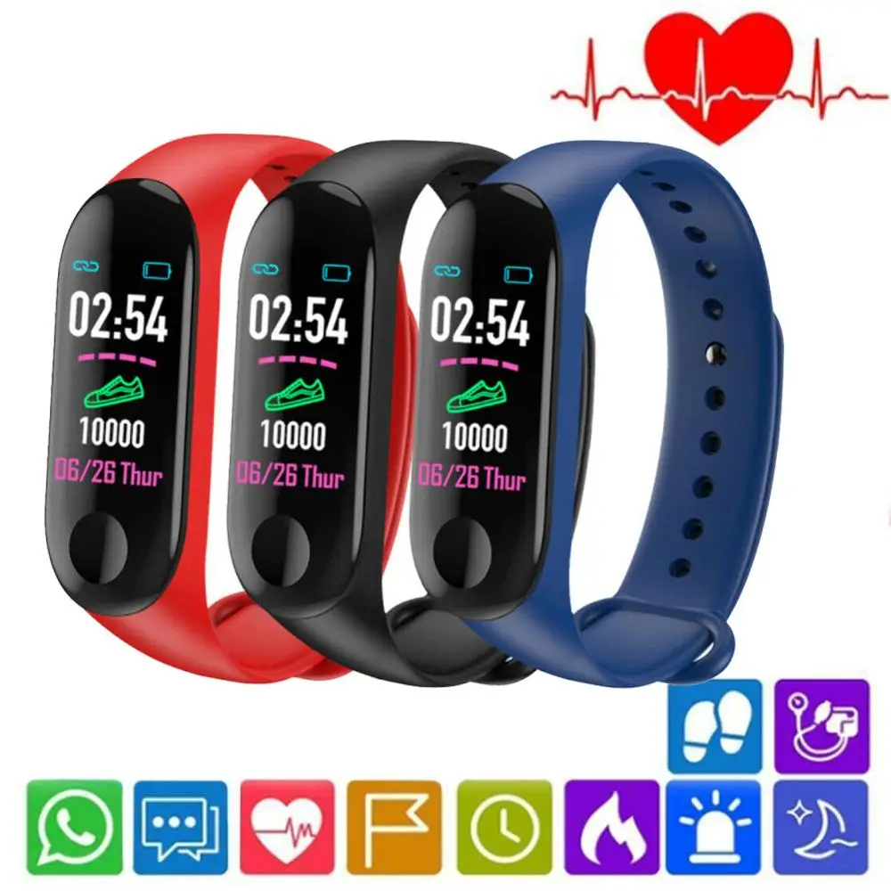 Smart Band Wristband Waterproof M3 Smart Watch Bluetooth Smart Reminder Sleep Monitor Heart Rate Blood Pressure Sport Bracelet
Smart Band Wristband Waterproof M3 Smart Watch Bluetooth Smart Reminder Sleep Monitor Heart Rate Blood Pressure Sport Bracelet