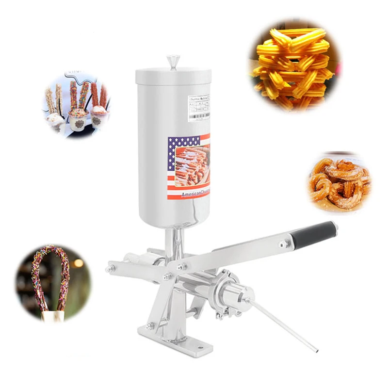 Manual 5L Churro Filler Chocolate Jam and Cream filler Spanish Donuts Churrera Filling Machine 304 Stainless Steel CE
Manual 5L Churro Filler Chocolate Jam and Cream filler Spanish Donuts Churrera Filling Machine 304 Stainless Steel CE