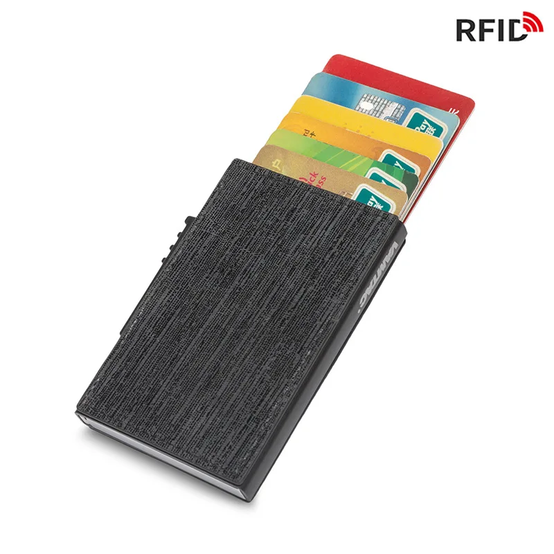2020 new card bag RFID automatic elastic aluminum alloy side push card bag automatic card box card bag wallet
2020 new card bag RFID automatic elastic aluminum alloy side push card bag automatic card box card bag wallet