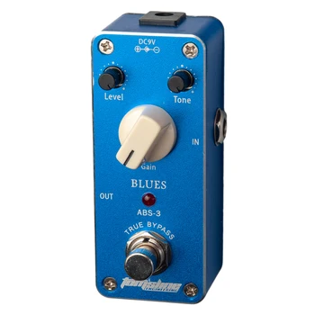 Durable Metal Electric Guitar Blues Effect Pedal True Bypass Gain Level Tone Knobs ABS-3
Durable Metal Electric Guitar Blues Effect Pedal True Bypass Gain Level Tone Knobs ABS-3